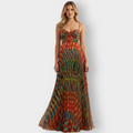 NERA-LU | Vestido Maxi Premium Artístico