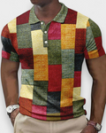 DUBRAVKO | Elegantni polo s geometrijskim uzorkom